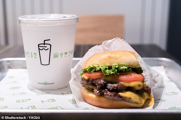 Passengers can also customize their Shack Cheeseburgers – just like in the restaurant – with options to add the company's flagship ShackSauce, tomato and lettuce, all of which are served separately. (Image: File photo of Shake Shack cheeseburger)