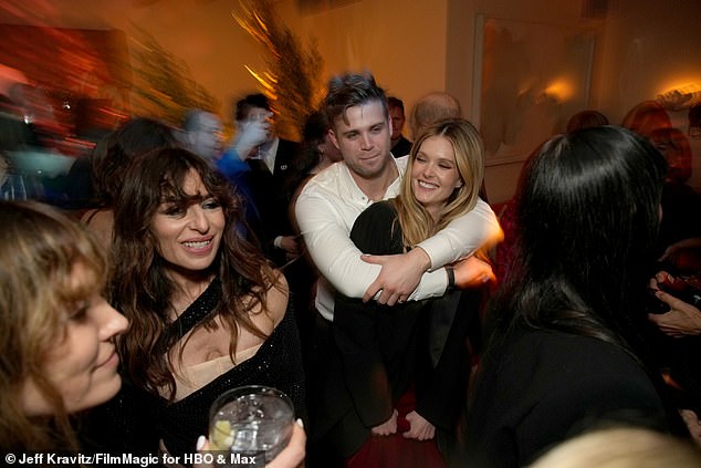 On January 15, Woodall lovingly hugged Fahy during Max's post-Emmy reception at the San Vicente Bungalows in West Hollywood.