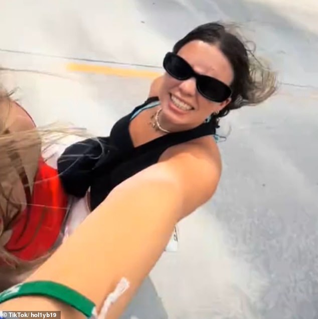 The video Bowles posted showed the couple riding mopeds and having fun.