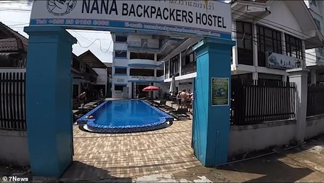 The girls were staying at the Nana Backpackers Hostel in Laos when they fell ill.