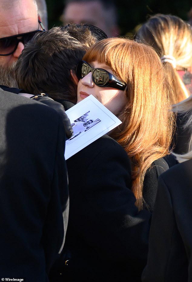 Harry Styles hugs Nicola Roberts at singer Liam Payne's funeral on November 20