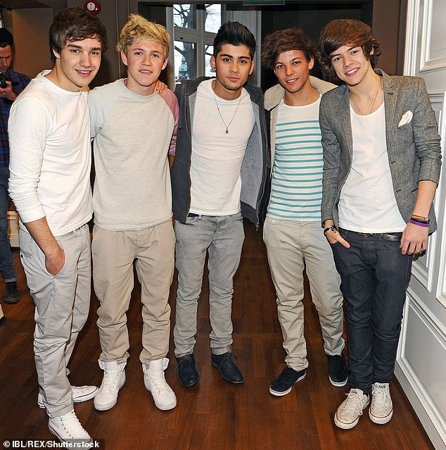 From left to right: One Direction members Liam Payne, Niall Horan, Zayn Malik, Louis Tomlinson and Harry Styles in 2012