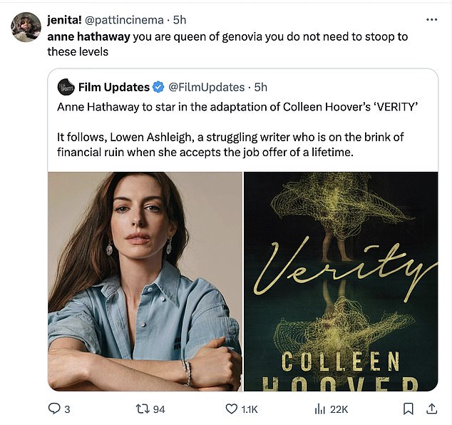 Others thought a Colleen Hoover adaptation was beneath the Oscar-winning actress.