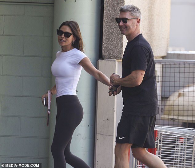 Meanwhile, glamorous real estate guru Arabella showed off her incredible figure in a tight white T-shirt and sporty black leggings.