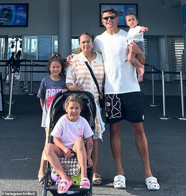 The Souths superstar has cut out alcohol and processed foods from his diet and, as this off-season photo of him with his family shows, the results aren't hard to see.