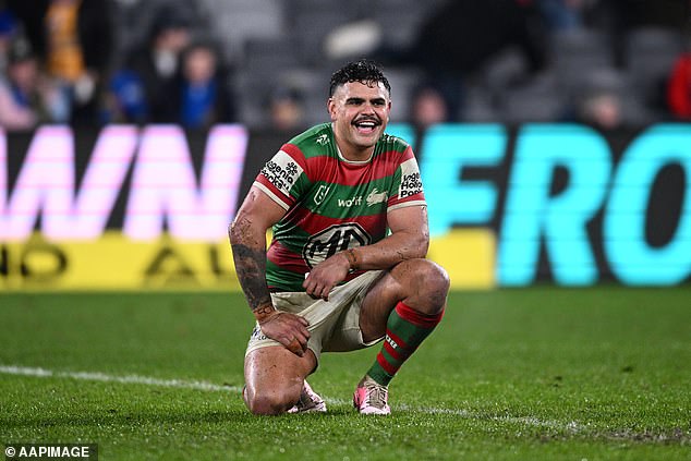 Latrell Mitchell (pictured) and the Rabbitohs will face a very difficult start to the year