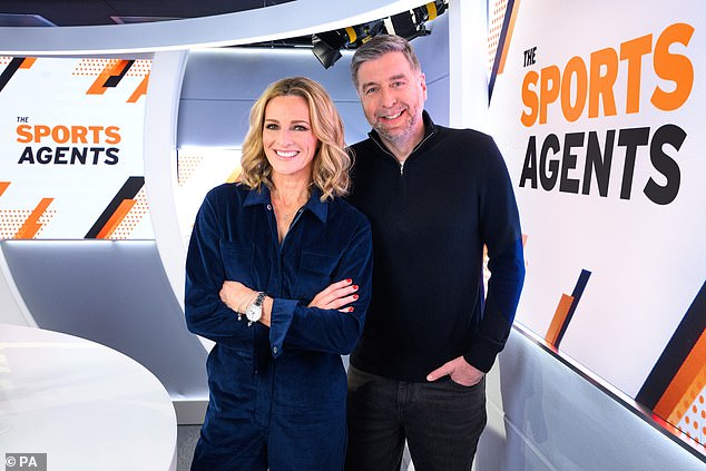 Mark Chapman (right) came in second in the fan poll, while Gabby Logan (left) came in fourth.