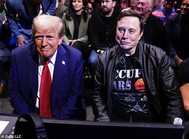 The billionaire Tesla founder also joined the president-elect at a UFC event in New York City last Saturday