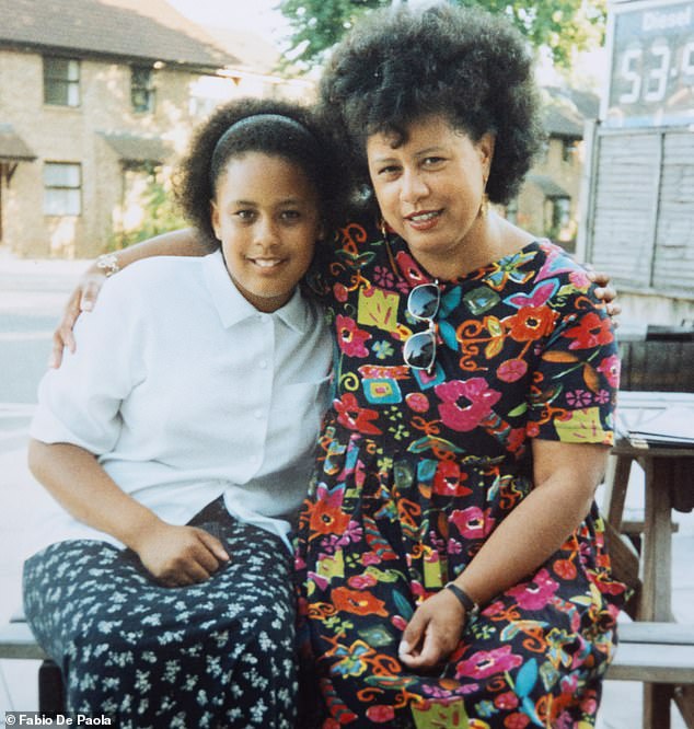 Tina with her daughter Phoebe, whom she had with the African-American husband she met in the United States when she was 20 years old. Tina says it wasn't 