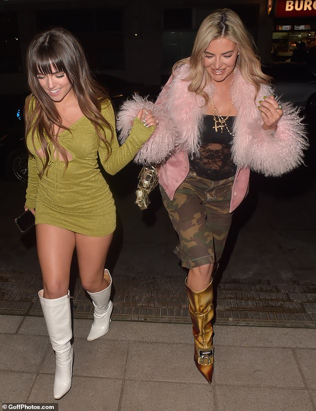 The former Love Island contestant, single after his latest split from on-off girlfriend Demi Sims, suggested he had moved on while enjoying a night out with Leah in central London.