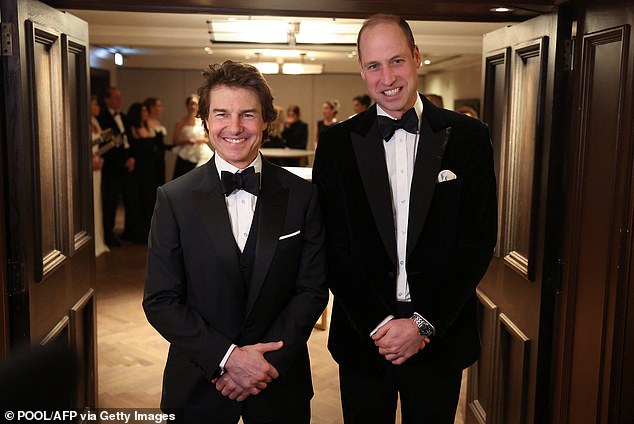 The charity gala was star-studded and was also attended by the Prince of Wales and Tom Cruise.