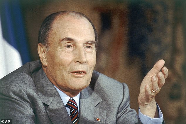 Recounting an anecdote from the G7 summit in June 2021, Biden confused French President Francois Mitterrand (pictured), who died in 1996, with the current French president.