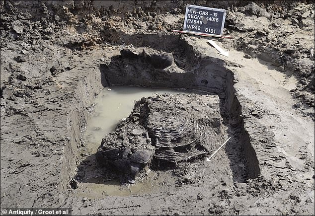 The remains were discovered by archaeologists at the rural Roman settlement of Houten-Castellum in the Netherlands.