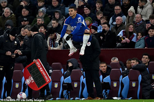 Meanwhile, Chelsea's first team beat Aston Villa 3-1 but Thiago Silva only came off the bench