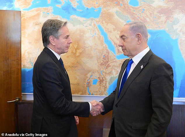 In a meeting with Netanyahu a day earlier, the Israeli prime minister said the only hope for peace was a 