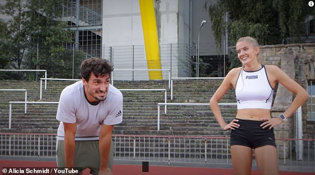 She went viral while working as a physical trainer at Borussia Dortmund after beating defender Mats Hummels in a 400-meter race.