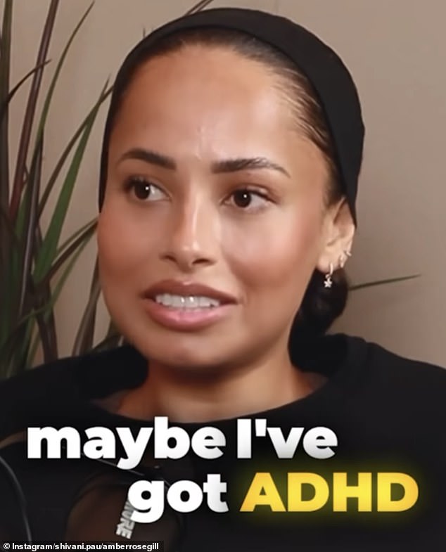 On Monday, Amber Gill, 26, broke her silence about her ADHD diagnosis at the age of 24 for the first time on Shivani Pau's A Millennial Mind podcast.
