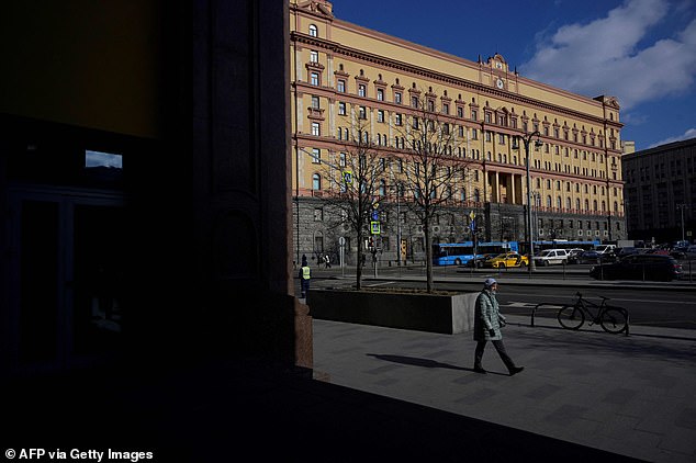 The headquarters of the Federal Security Services (FSB) of Russia in the center of Moscow