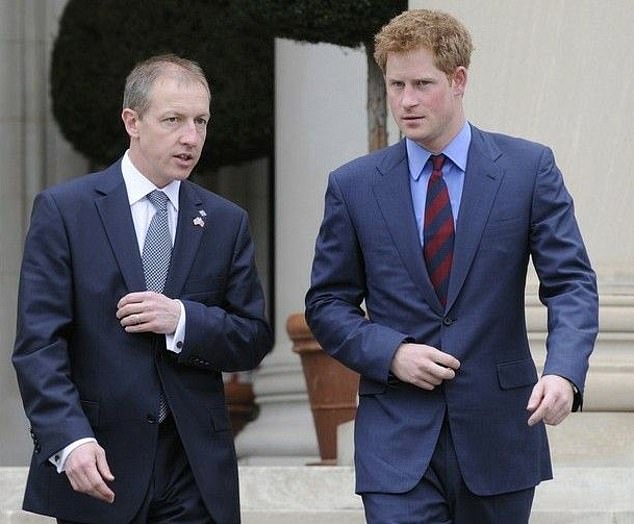 The Duke of Sussex with Nick Booth when he ran the Royal Foundation with Harry and William, a former royal aide to him and his brother. Booth ran Invictus 2025 in Vancouver-Whistler for a few months after the last executive director abruptly left.
