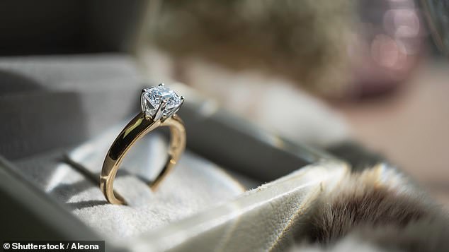 The optimal amount to spend on an engagement ring is 2.5 months of your salary, and you should have been planning the proposal for 68 days, he said (stock image).