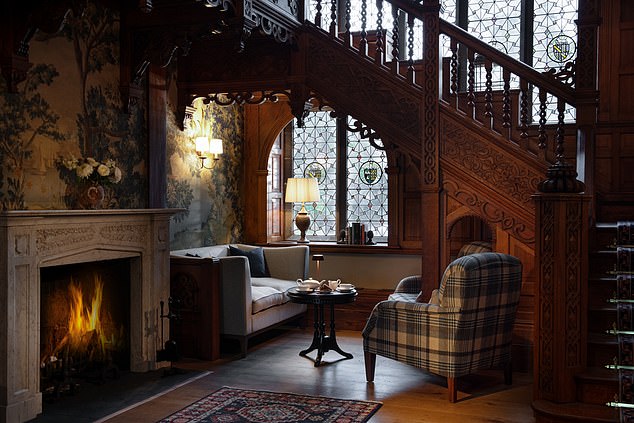 Warm welcome - a roaring fire in the winter months creates a cozy atmosphere at Langdale Chase