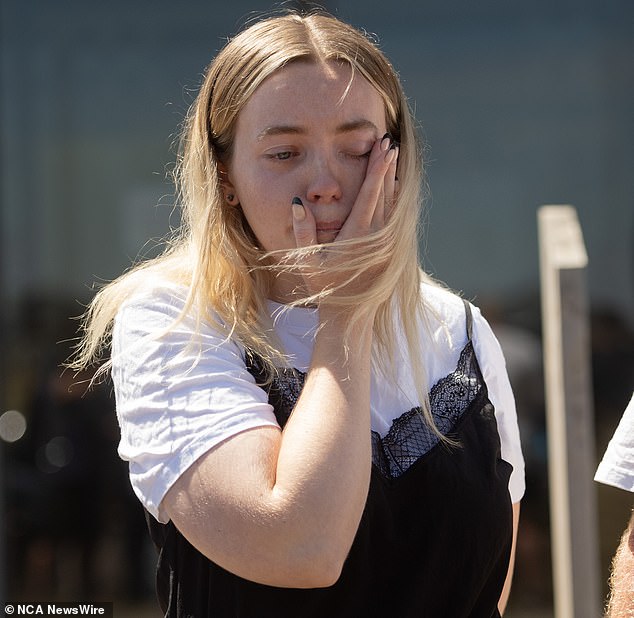 Murphy's eldest daughter, Jessica (pictured), tearfully asked the public to continue searching for her mother on Thursday.