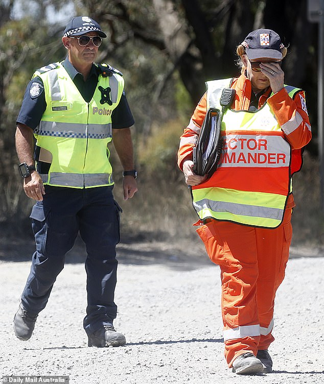 Victoria Police will reportedly bring in missing persons squad homicide investigators (pictured, emergency services in Ballarat)