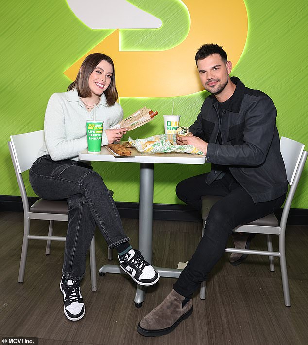 The couple, who have been married for just over a year, teamed up with Subway to promote their tasty new offerings even though Twilight's beloved Detroit Lions lost their bid to play in the championship game.