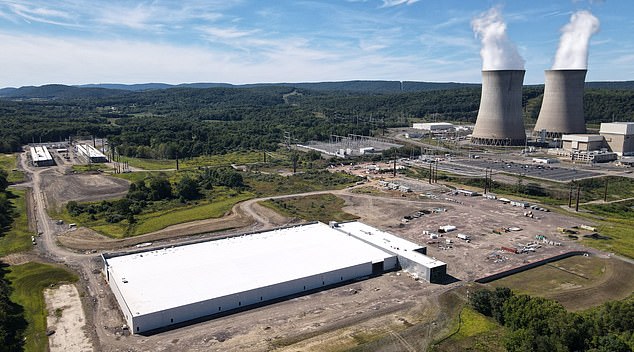 The Terawulf facility in Salem Township is the first Bitcoin mine in the country to run solely on nuclear power, generated by the nearby Susquehanna plant.