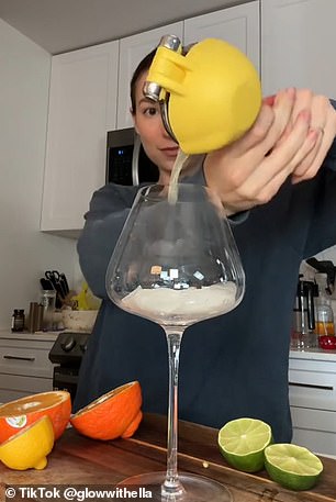 The content creator, who has more than 323,000 followers on the video-sharing platform, divulged the list of simple ingredients needed while making the mocktail.