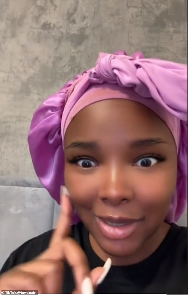 Tawana (pictured), a British content creator born to Zimbabwean parents, took to her TikTok to narrate her 