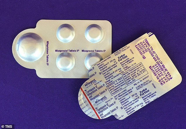 Catherine found an empty package of Cyrux, which she later discovered was a Mexican version of the American drug Cytotec containing misoprostol (pictured in tablet form).