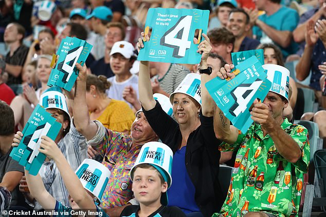 Brisbane Heat fans are also gathered to see the fate of the Gabba after winning the Big Bash League in 2024.