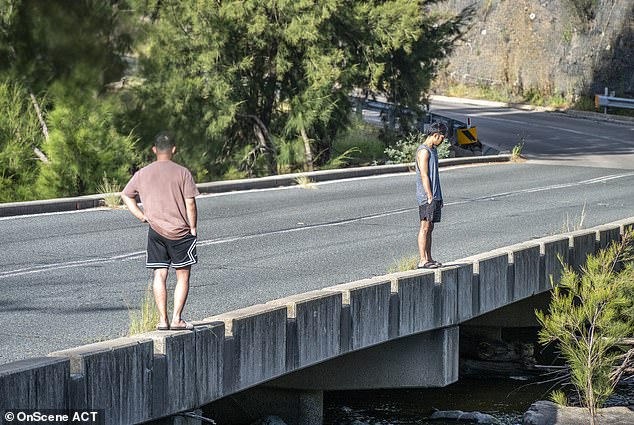 The man had jumped into the water from the Cruce de Uriarra bridge (in the photo)