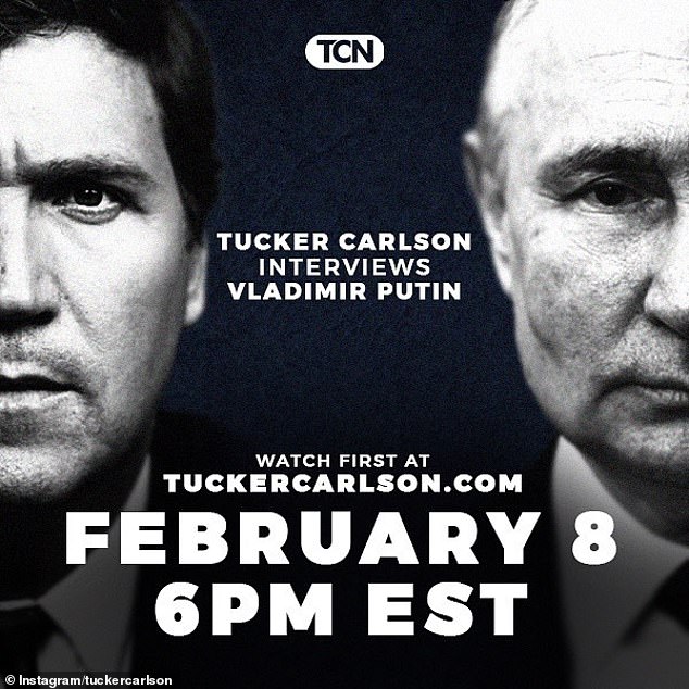 Carlson, 54, announced he would interview the Russian leader earlier this week, and the interview will air live tonight on X at 6 p.m.