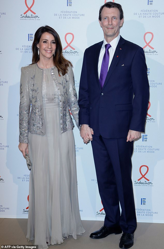 Princess Mary and Prince Joachim of Denmark photographed in January 2020, before moving to Washington DC