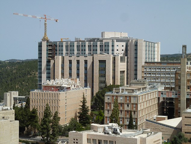 The unnamed 42-year-old woman was rushed to Hadassah Ein Kerem Hospital in Jerusalem (above) after going into labor on Wednesday.