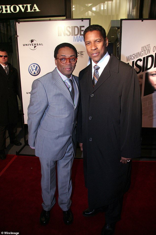 Lee and Washington were photographed in 2006 at the New York premiere of their film Inside Man.