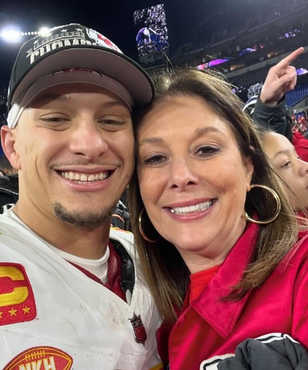 She talked about her quarterback son playing in his fourth Super Bowl with the Chiefs.