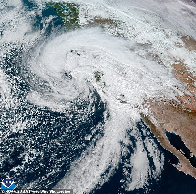 The current atmospheric river system, called the Pineapple Express, has killed at least three people since it swept through the state on Sunday.