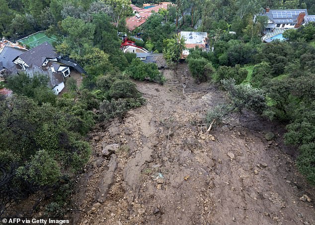 Since then, Los Angeles has been inundated with 10 inches of rain, or 75 percent of its annual rainfall in just five days, triggering 120 landslides Monday night.
