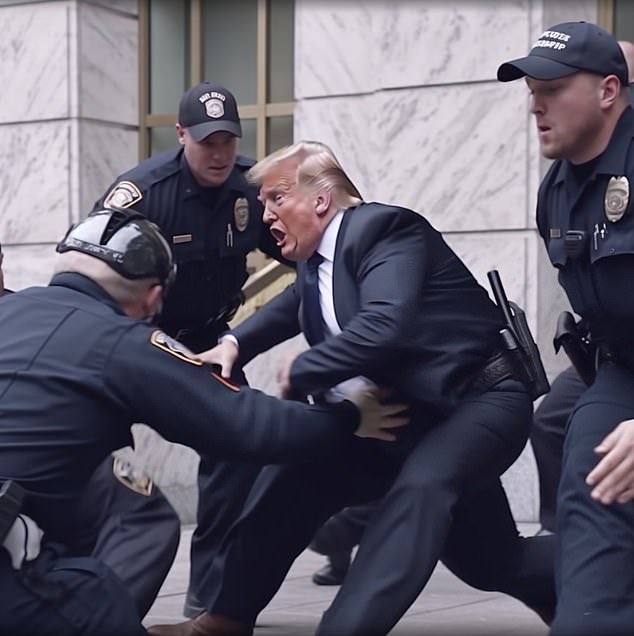 A hoax image of Donald Trump's arrest has gone viral, sparking angry outbursts among people who believed the image was real.