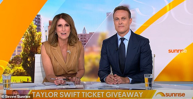 Presenters Matt Shirvington and Natalie Barr revealed the exciting news live on Friday and urged Swifties to watch Sunrise from 5.30am on Monday to find out more.
