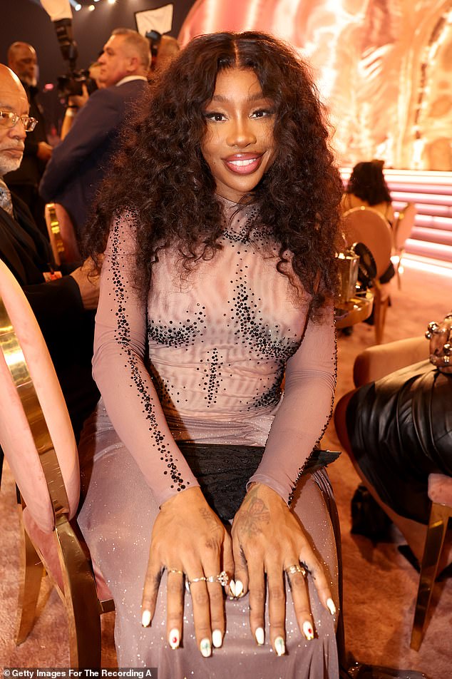 SZA won three Grammys this year after being the most nominated artist with nine nominations, although her fans were angry that she was robbed of Album of the Year when Taylor Swift won.