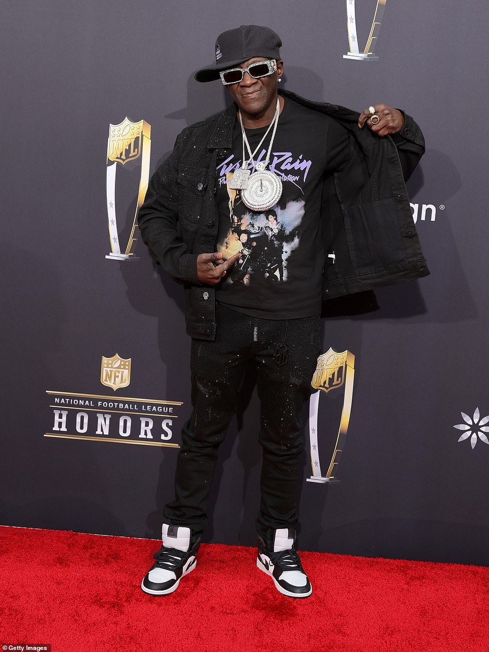 Flavor Flav stole the show with her inimitable fashion sense