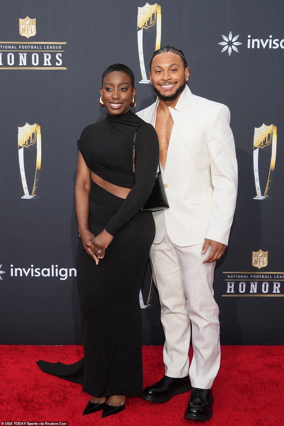 Antoine Winfield Jr. and Tessa Mpagi on the red carpet in style