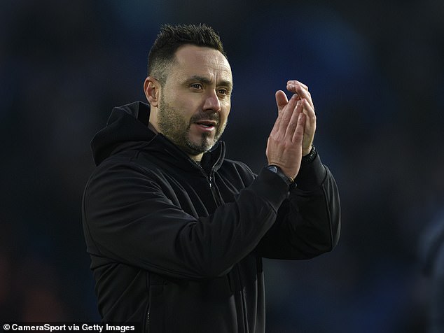 Brighton manager Roberto De Zerbi has won admirers for his style, but he has not managed a big club.