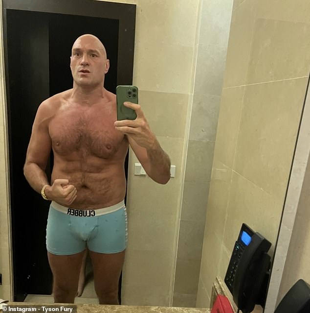 Fury took to Instagram to show off his physique after receiving criticism for postponing
