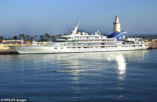 It can accommodate 64 guests and 65 crew and is often used by members of the Saudi Royal Family in Cannes and Obiza.
