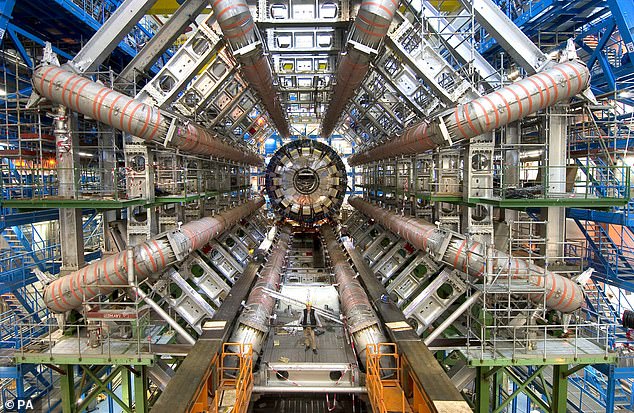 The Atlas detector of the Large Hadron Collider under construction